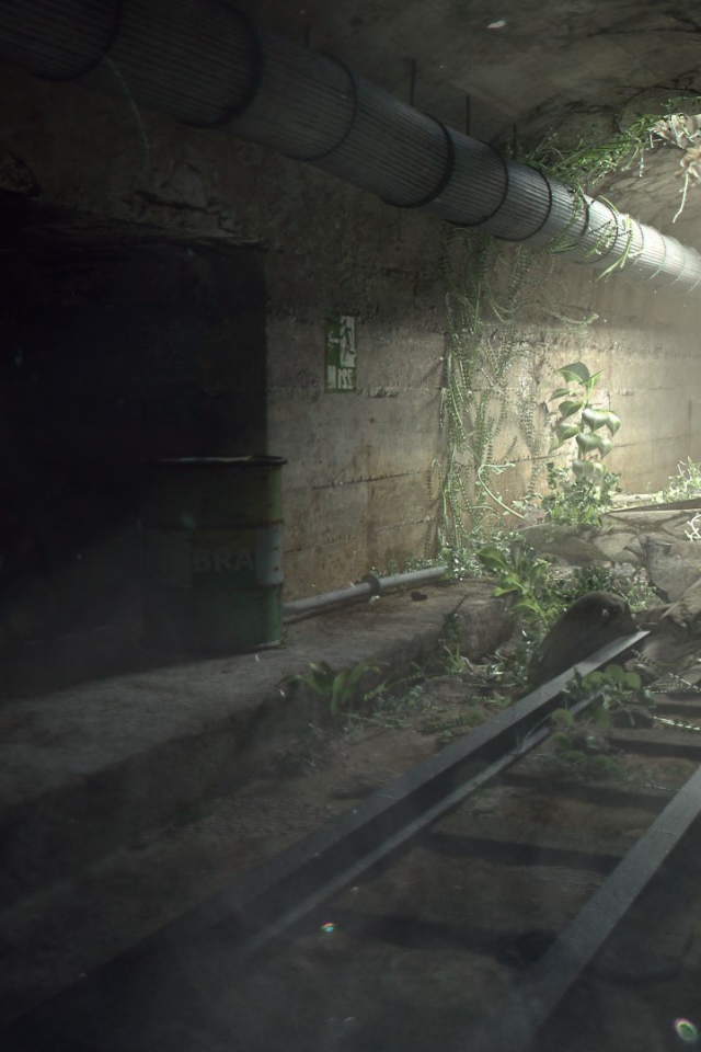 Разрушенный тоннель метро