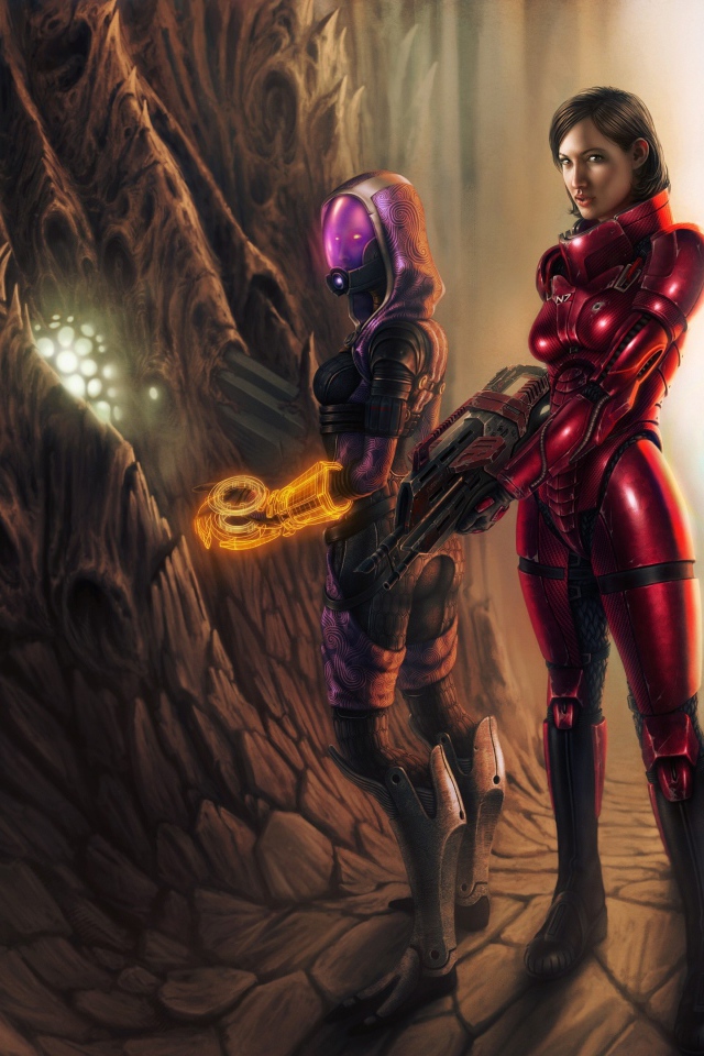 Цифровой арт к игре Mass Effect