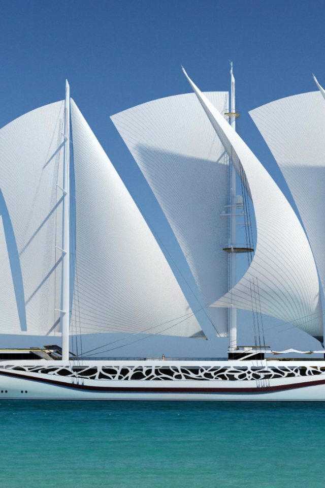 Дизайн-концепт парусной яхты Финикия