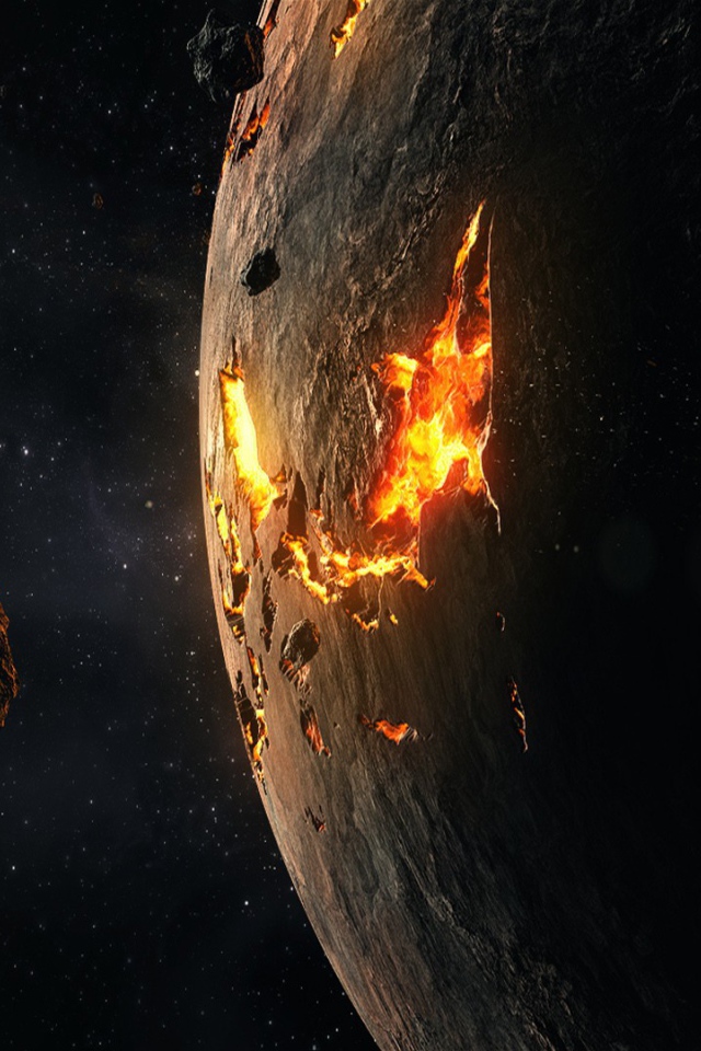 Огненные раны на поверхности планеты