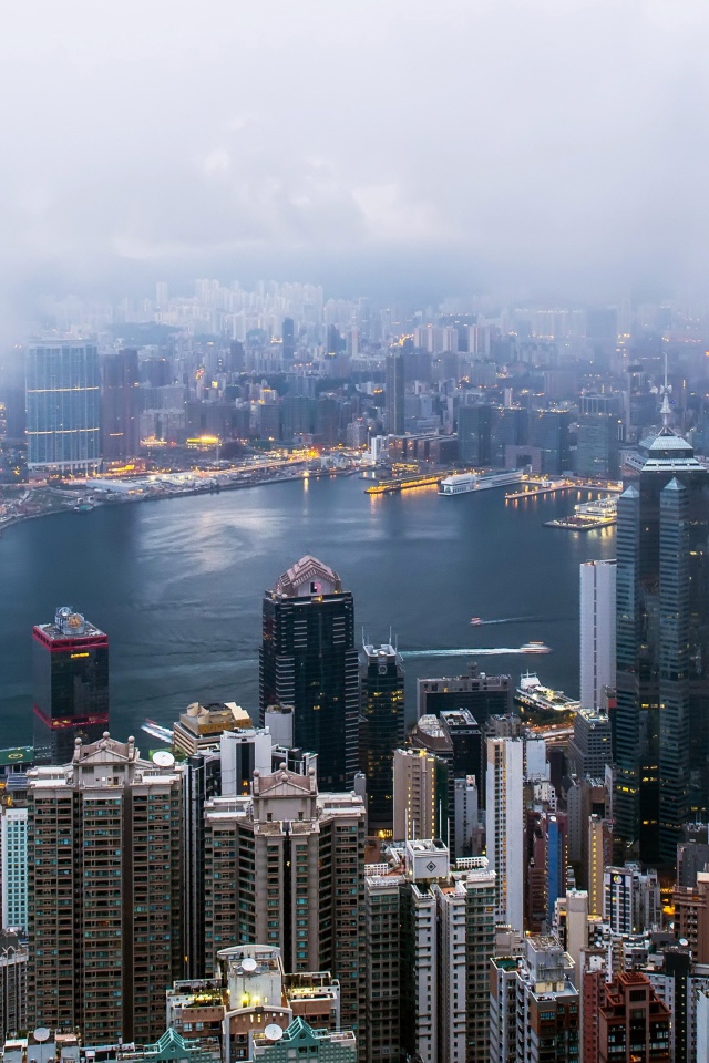 Панорама города Гонконг 