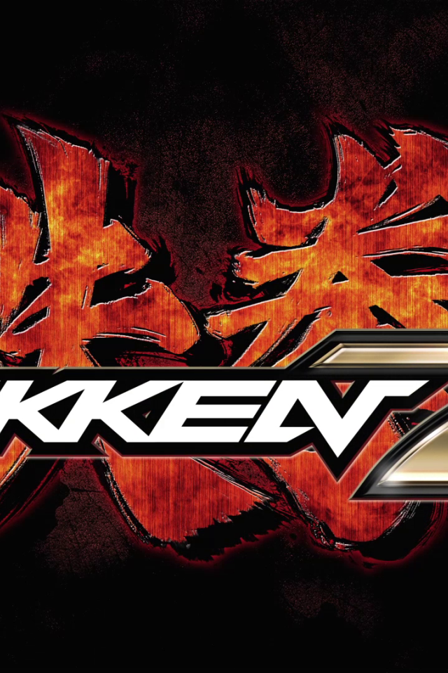 Логотип игры Tekken 7 на черном фоне 