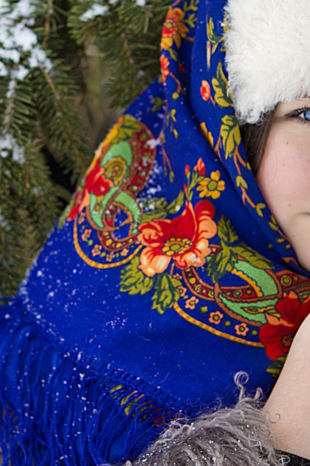 Russian beauty outfit on Shrove Tuesday