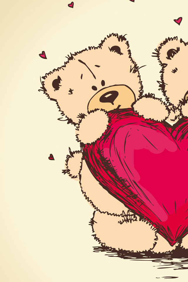 Lovers teddy bears