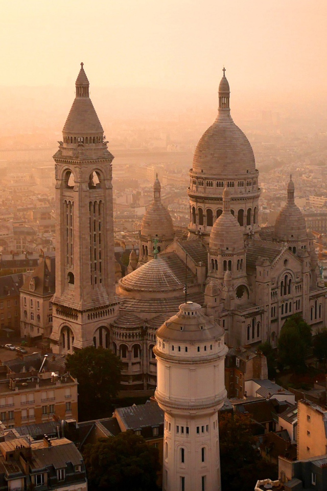 Католический храм Базилика Сакре-Кёр, Париж. Франция 