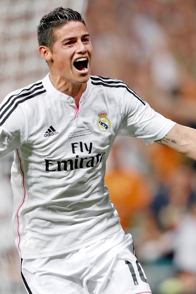 Хамес Родригес полузащитник клуба Реал Мадрид 