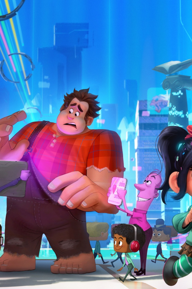 The heroes of the new cartoon Ralph breaks the Internet. Ralph 2, 2018