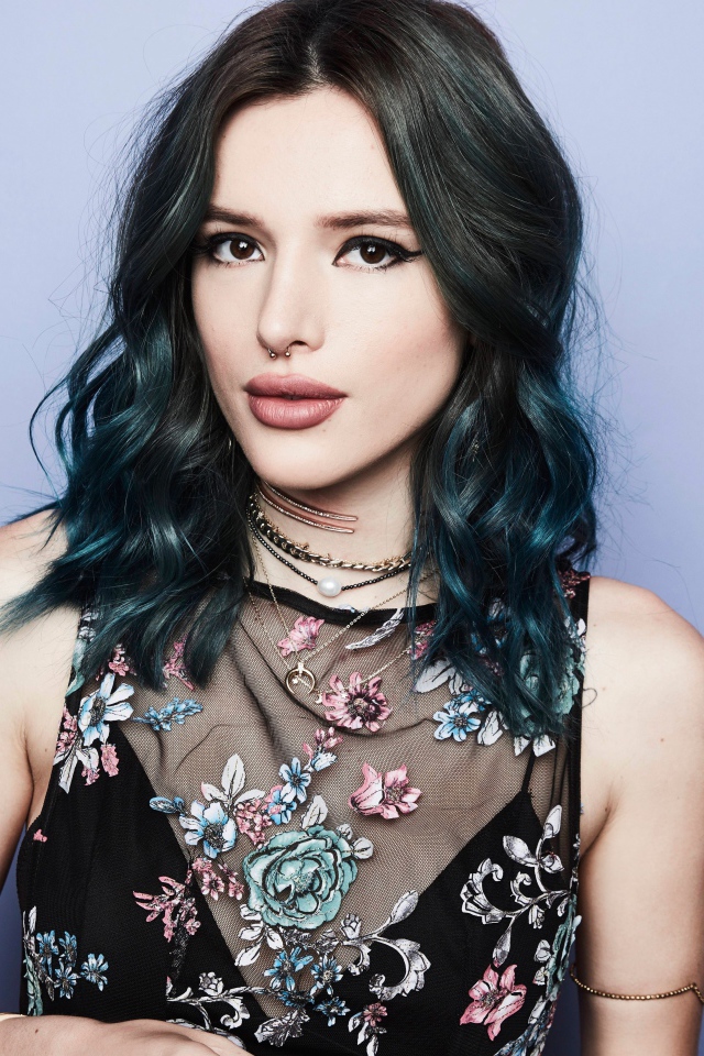 Young brunette, actress Bella Thorne
