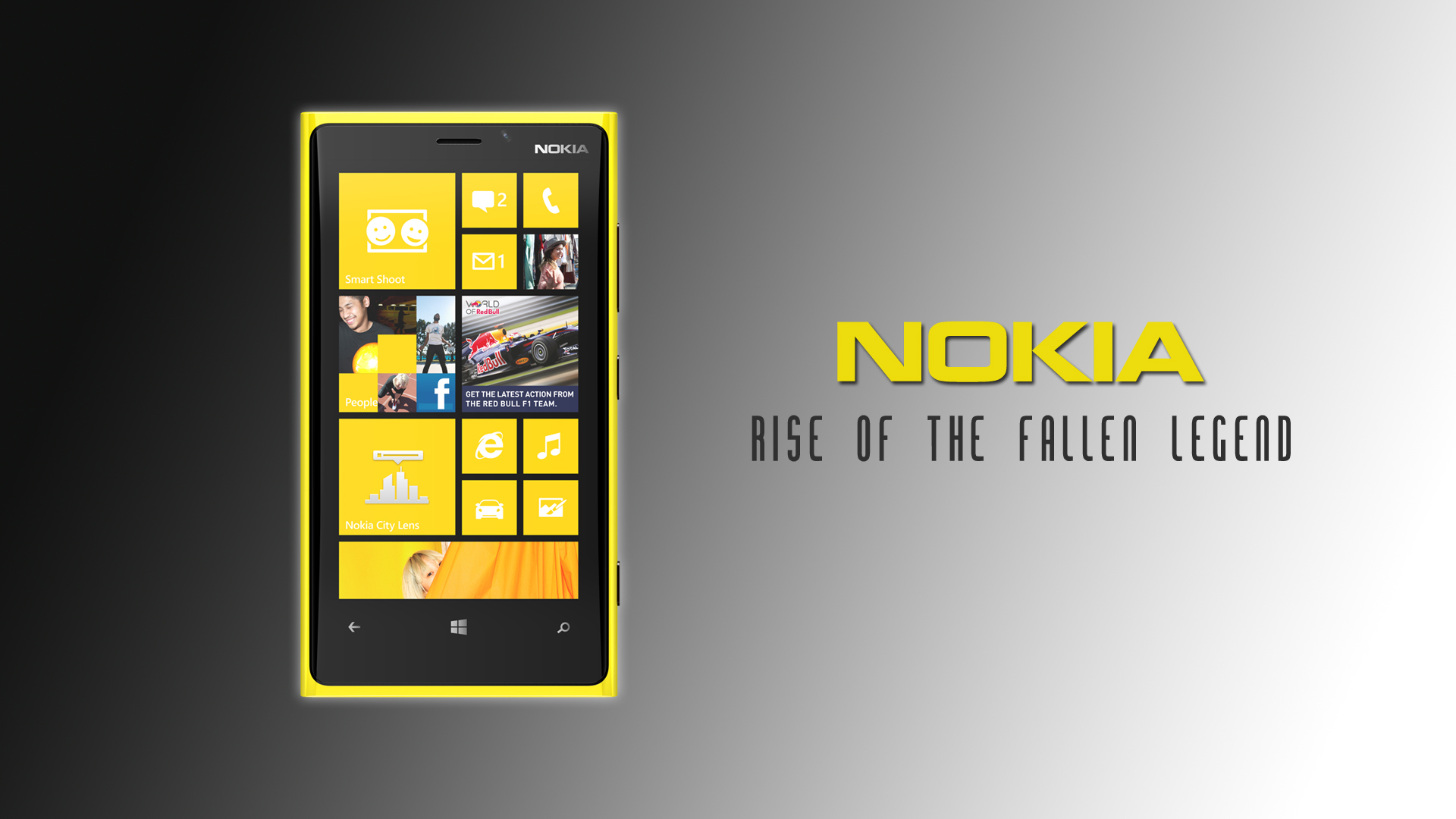 Nokia Lumia 920 On A Gray Background Wallpapers And Images