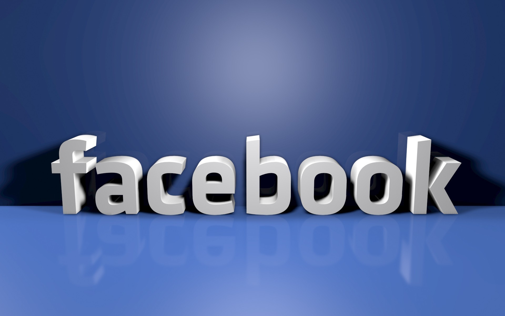 Facebook On A Blue Background Wallpapers And Images Wallpapers