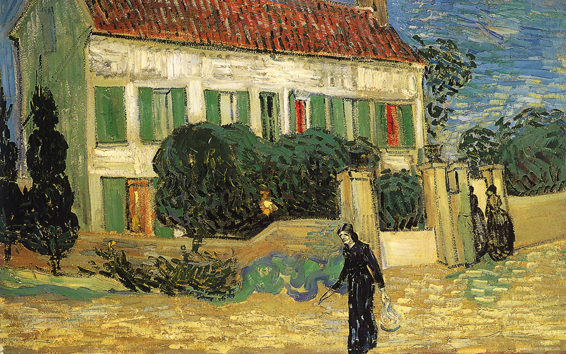 Painting of Vincent Van Gogh - White house wallpapers and images - wallpapers, pictures, photos