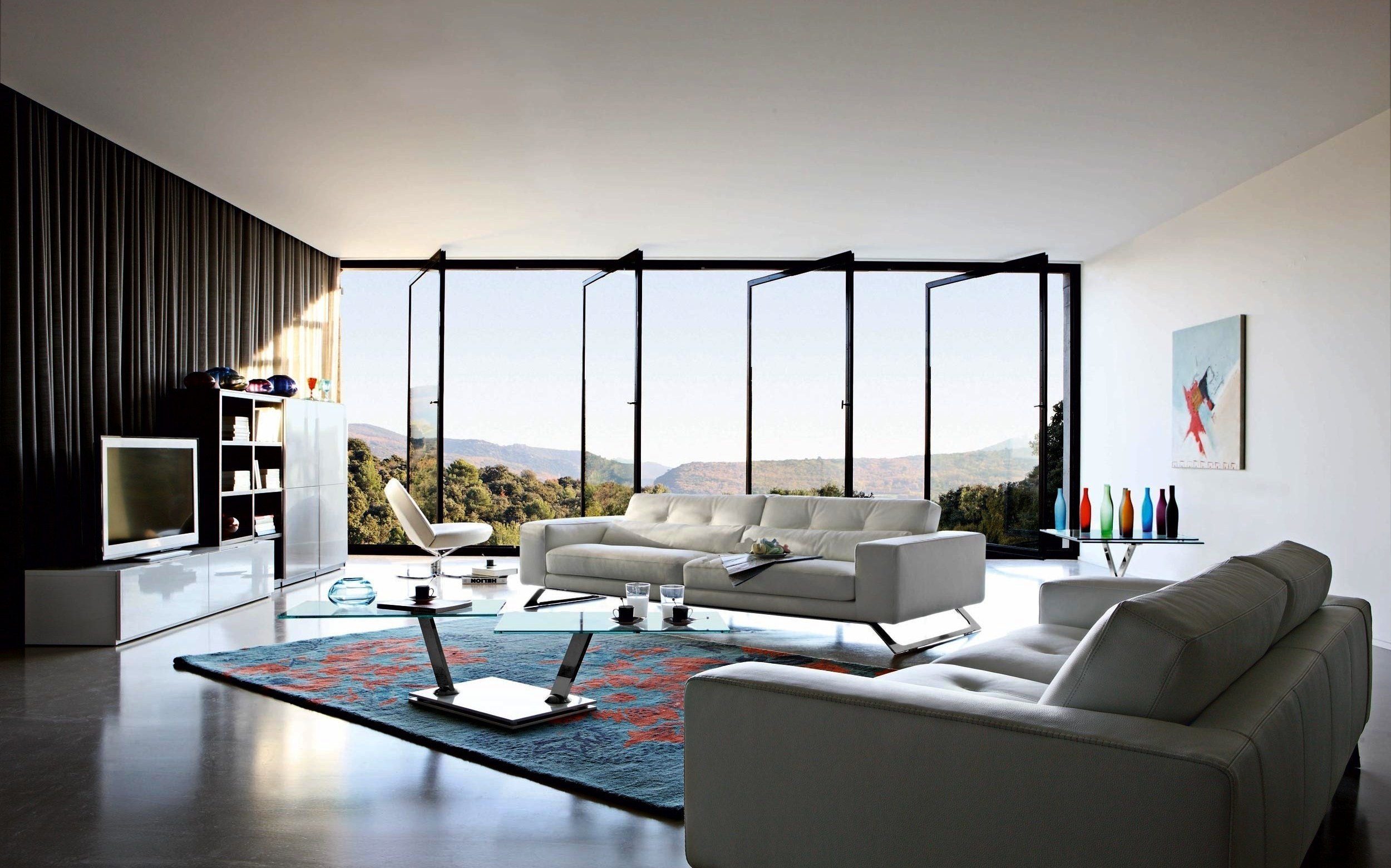 The View From The Window Of A House In The Mountains Wallpapers