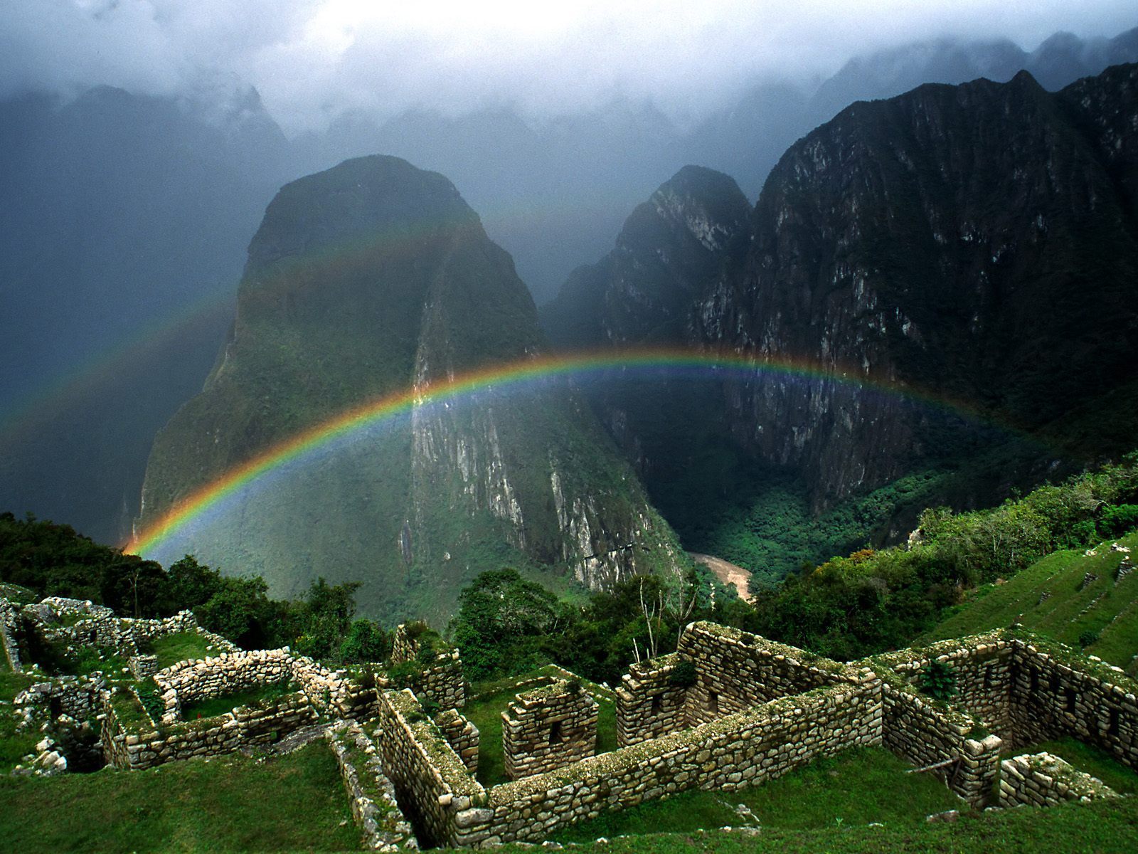 Rainbow in mountains of Panama wallpapers and images wallpapers