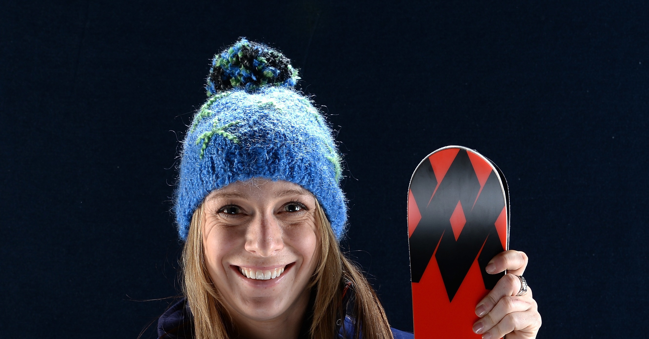 Bronze medal winner in freestyle Hannah Kearney at the Olympics in