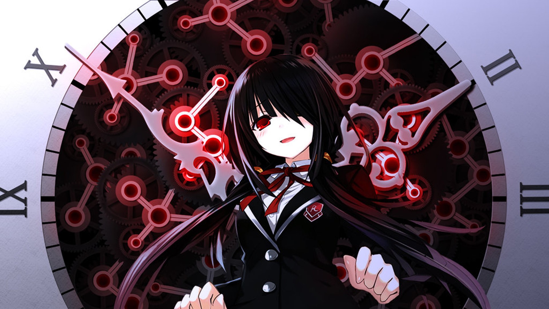 Anime girl on the background of the dial, Date A Live ...