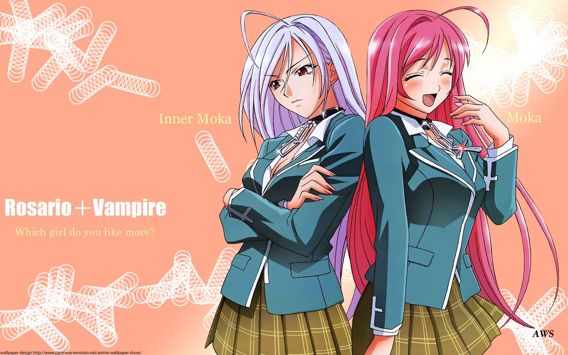 Two Girls In The Anime Cross Vampire Wallpapers And Images