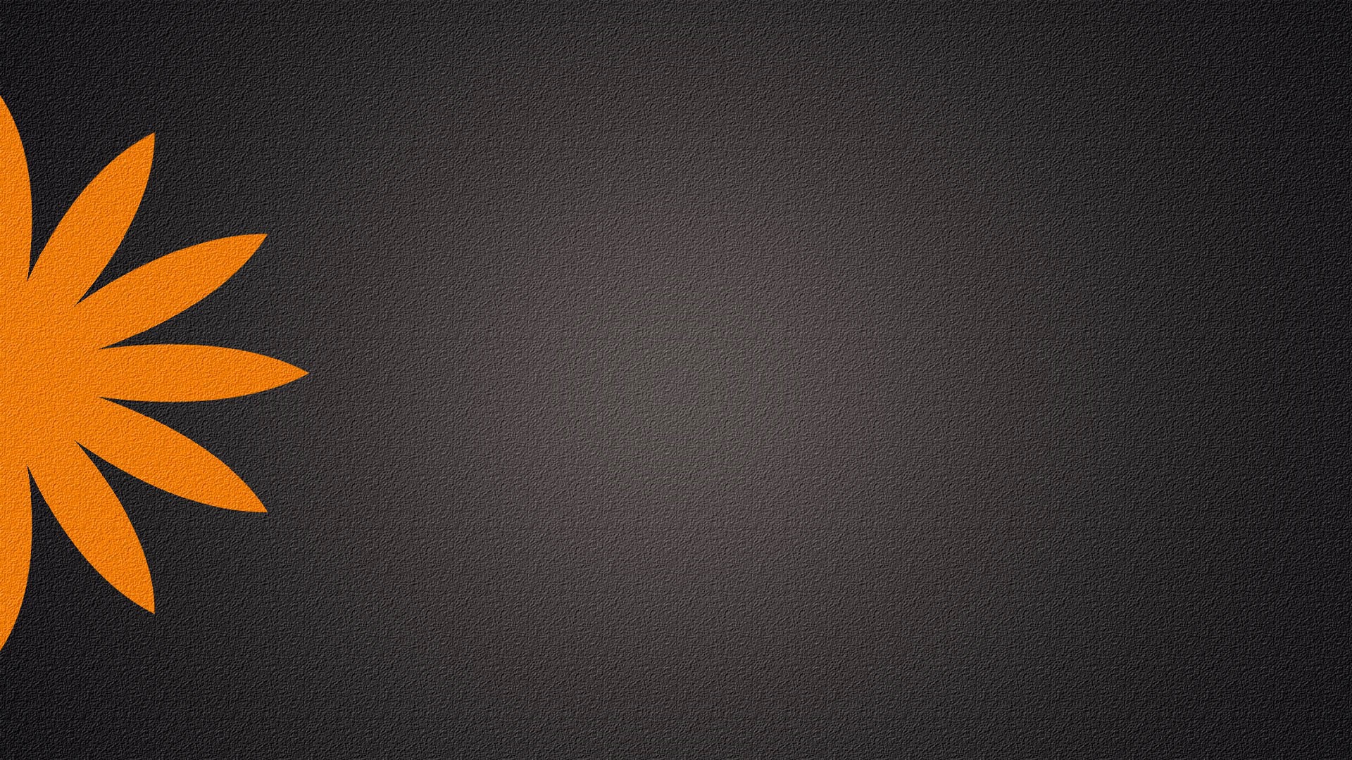 Gray background, orange flower wallpapers and images wallpapers