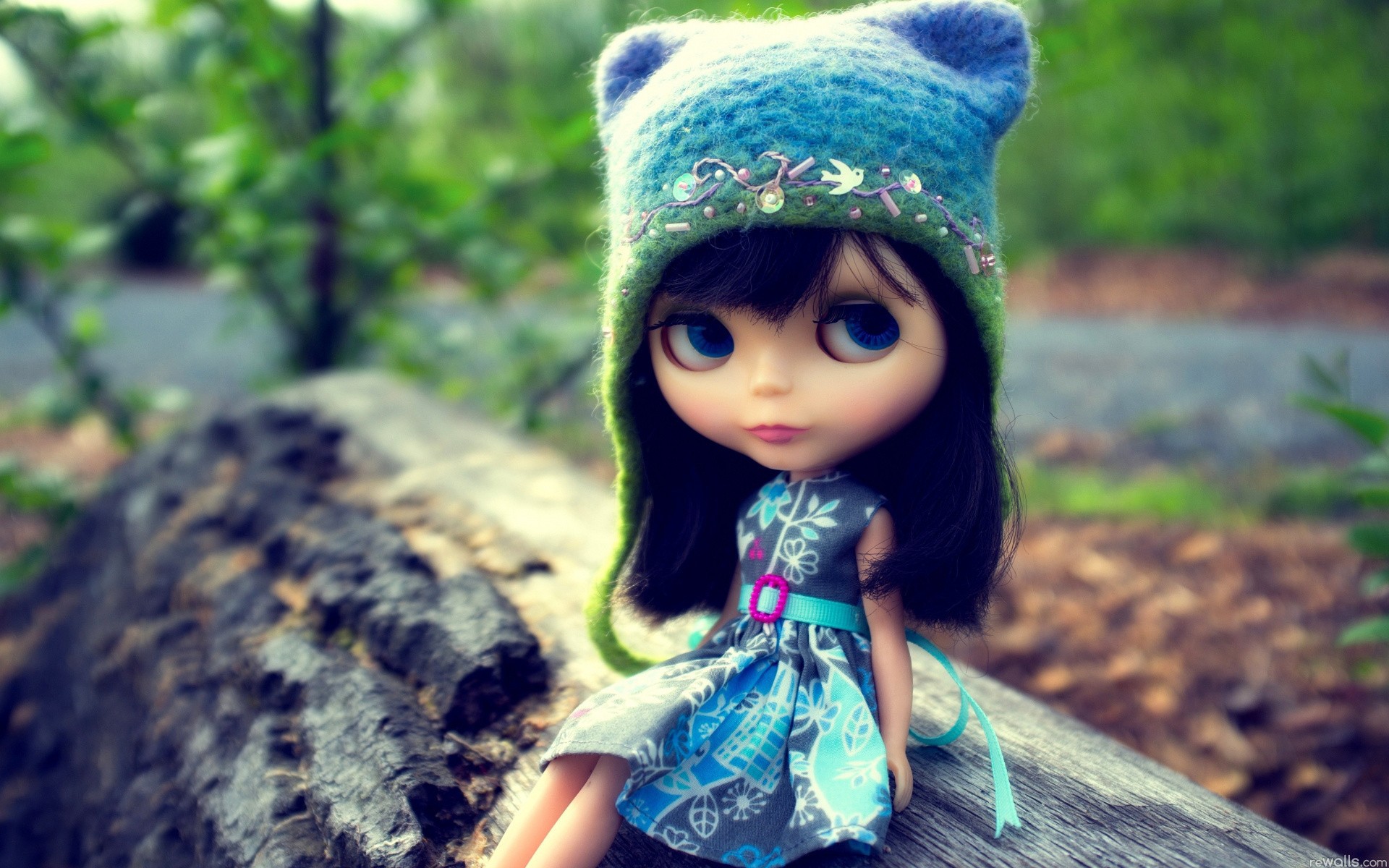 Blythe doll in a cap wallpapers and images wallpapers, pictures, photos