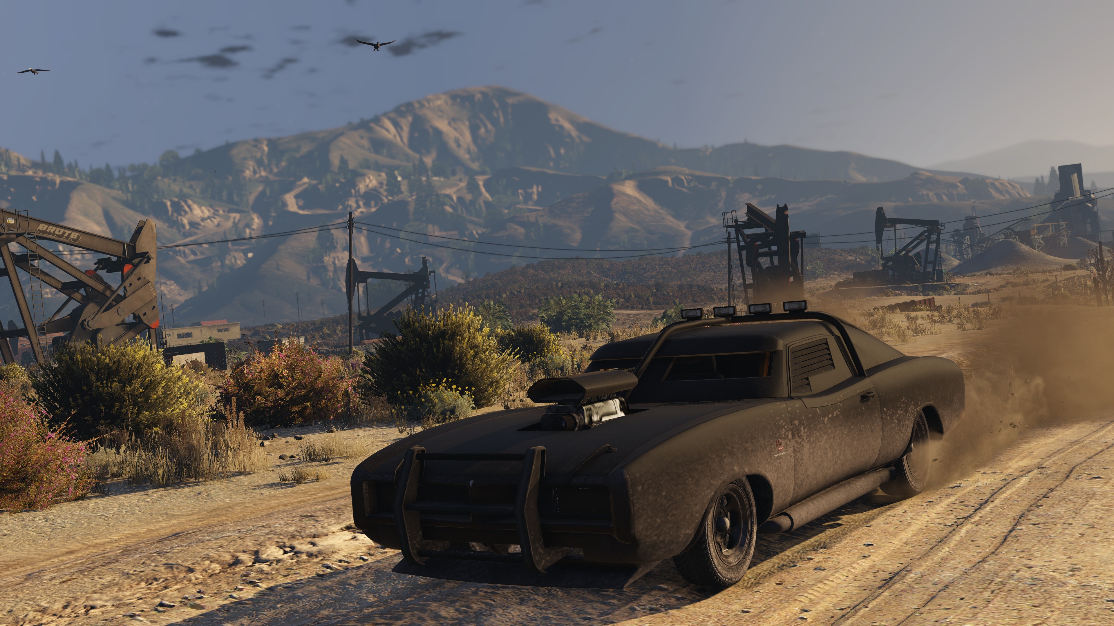 Black car in the game Grand Theft Auto V wallpapers and images