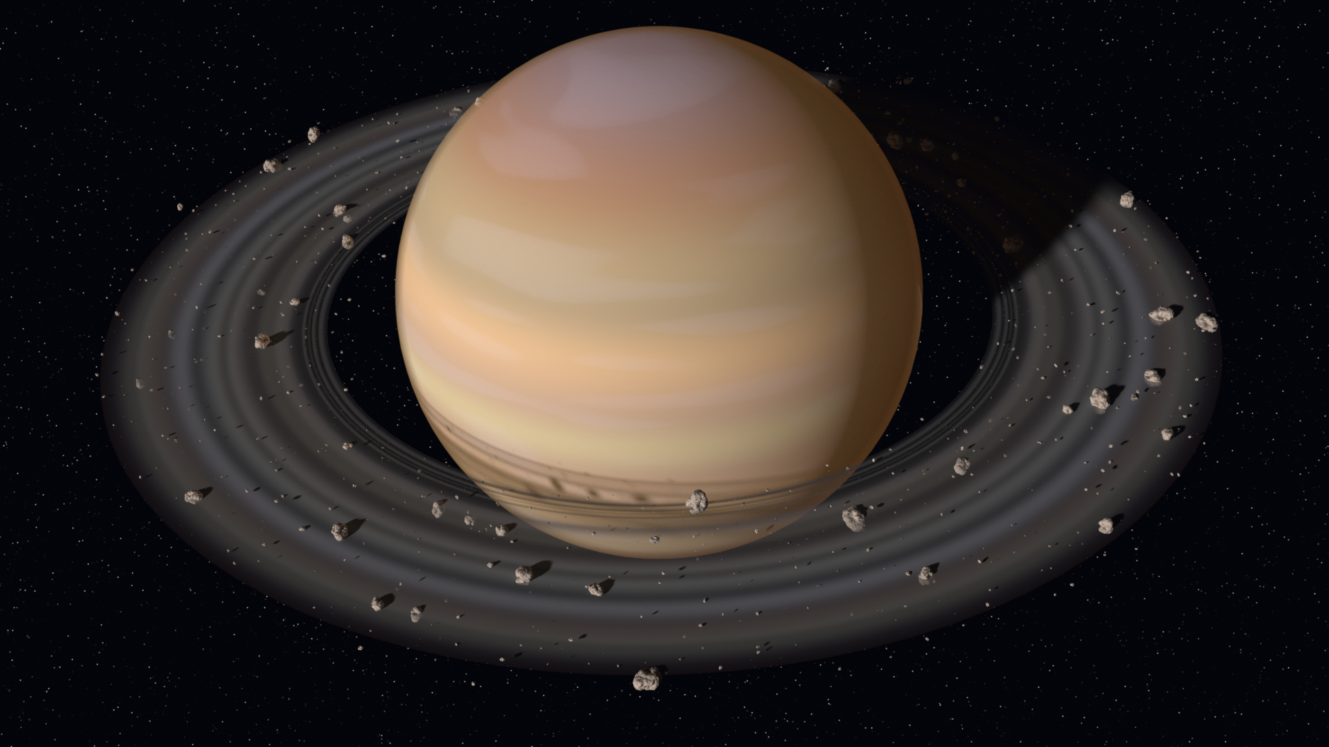 Saturno é o único planeta com um anel?
