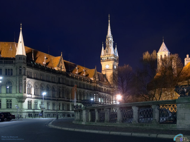 Вид на ночной город