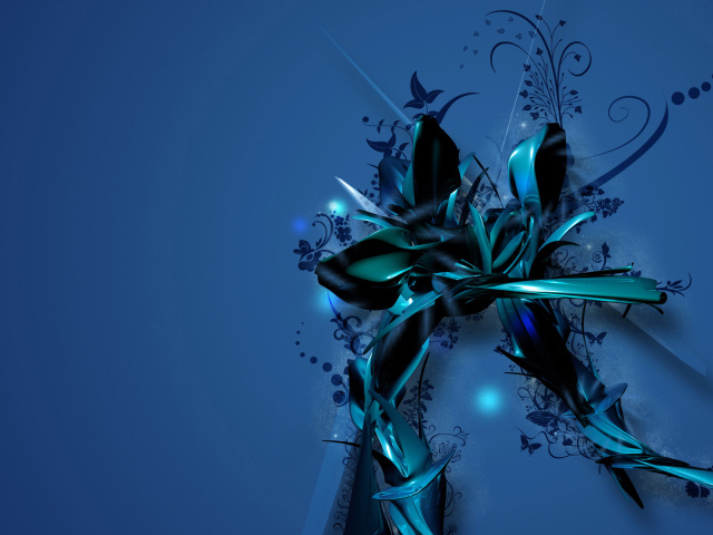 Синий цветок