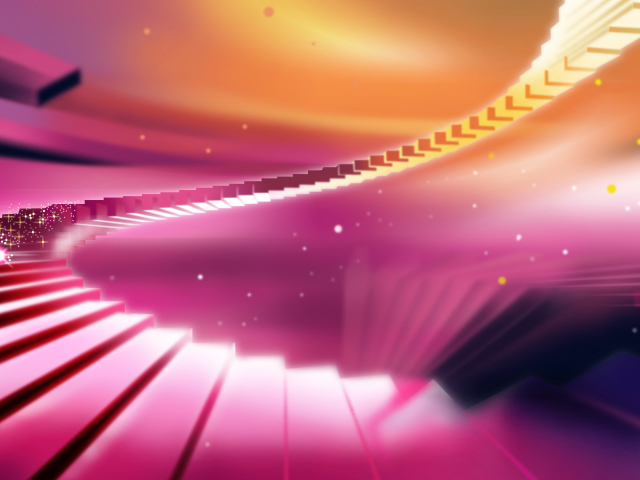 Розовая лестница