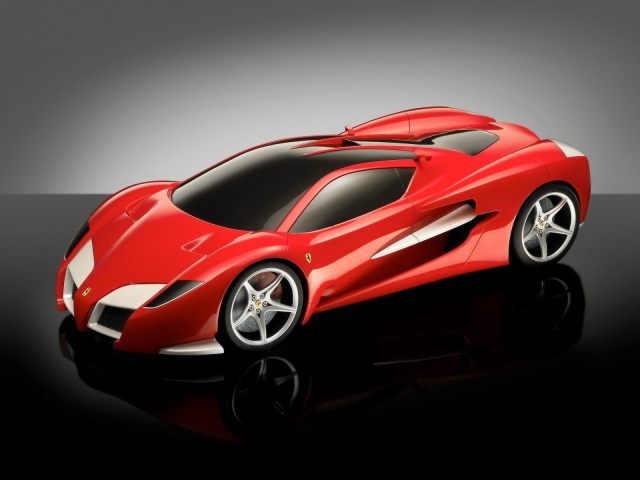 Красный Ferrari competition