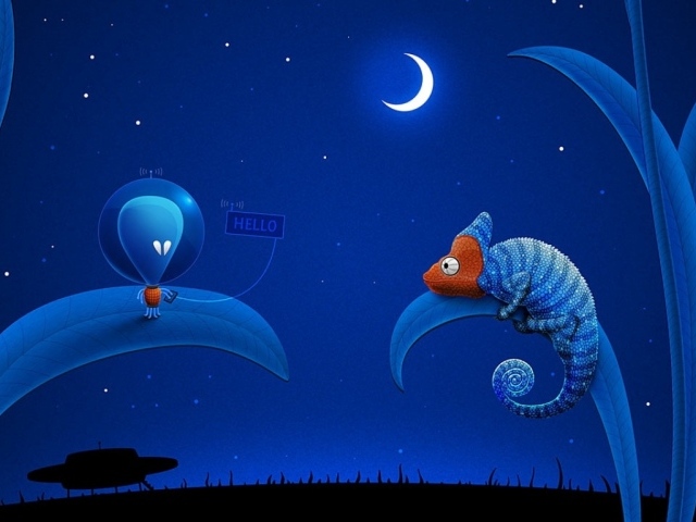 Инопланетянин и хамелеон