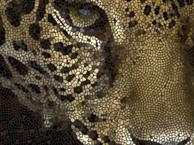 Мозайка леопард