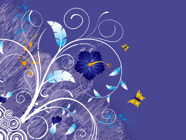 Фиолетовый цветок