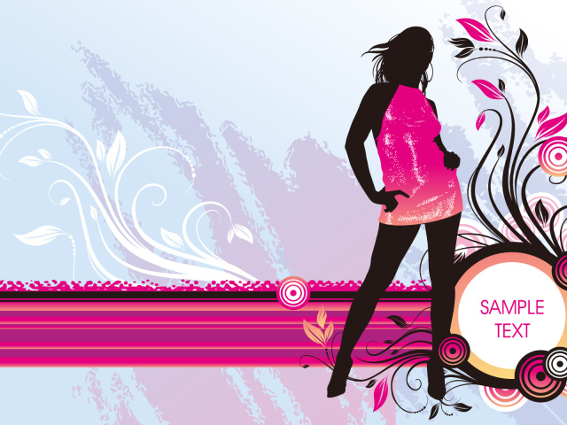 Девушка в красном платье