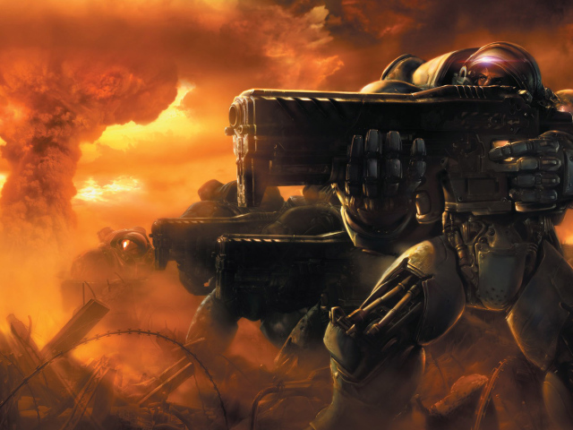 Солдаты из игры Star Craft 2