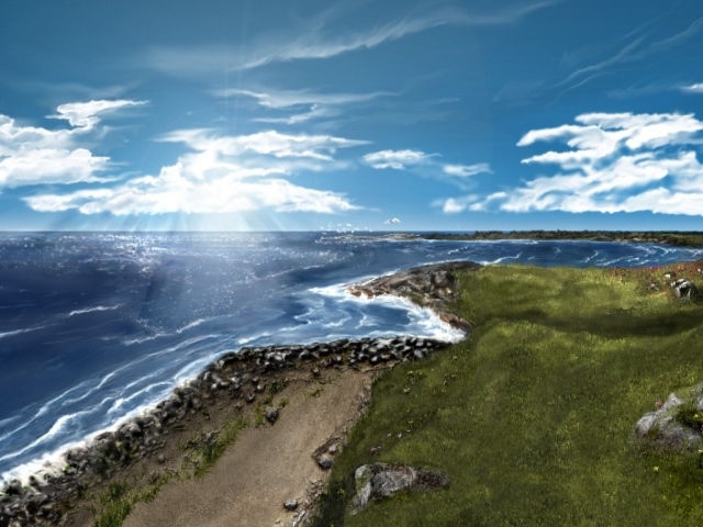 Небо, море, облака