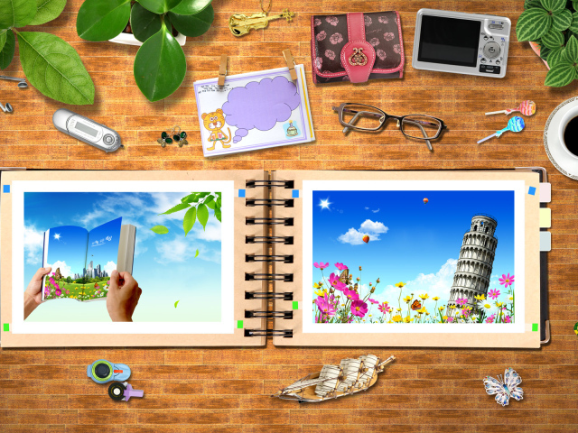 Рабочий стол девушки