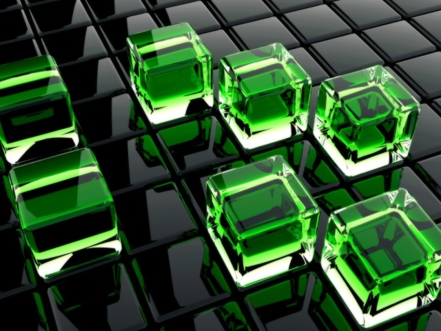 Зеленые кубы