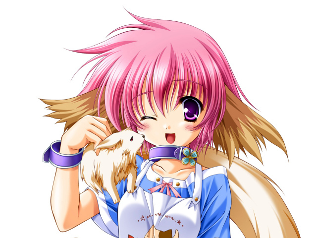 Девочка и зверек