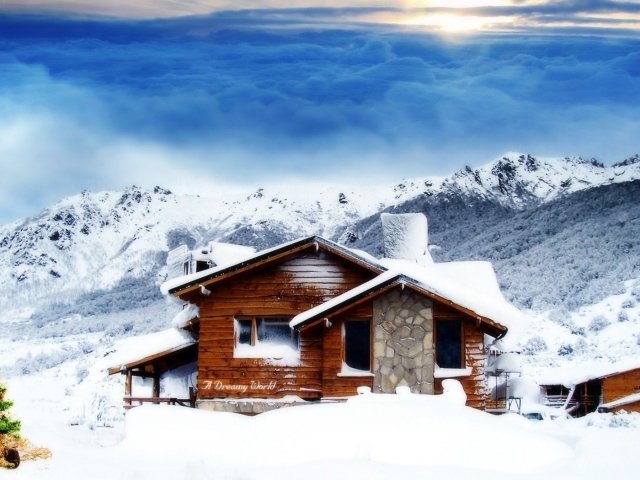 Зимний домик