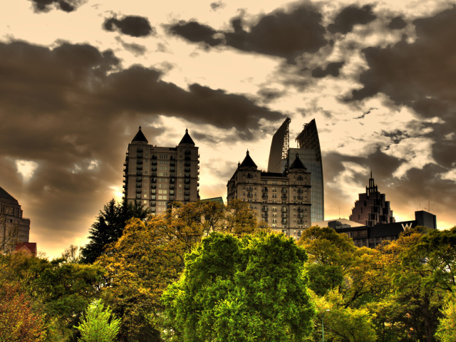 Верхушки зданий HDR