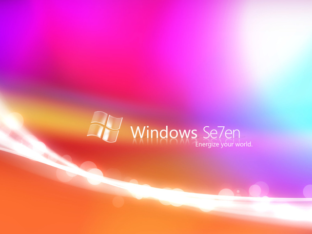 Windovs Seven разноцветная тема