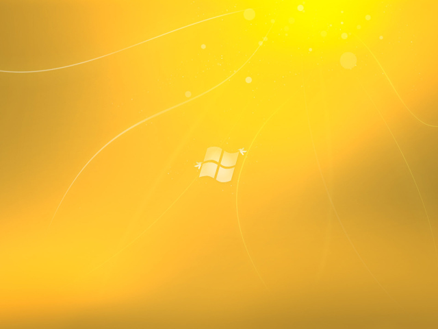 Windovs Seven желтая тема