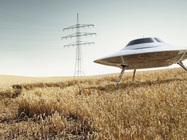 НЛО в поле