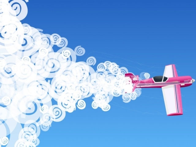 Розовый самолет