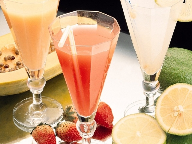 Напитки из сока свежих фруктов