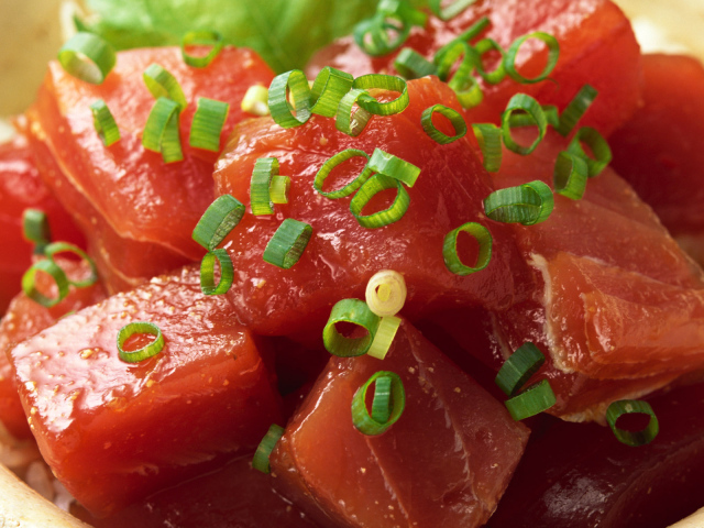 Кусочки мяса Красной рыбы