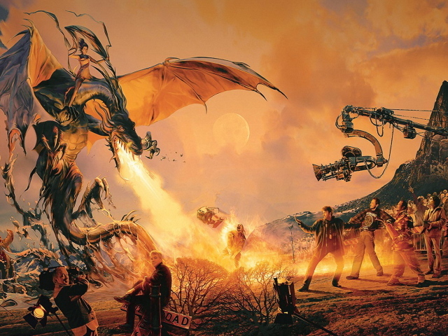 Съемка фантастического фильма