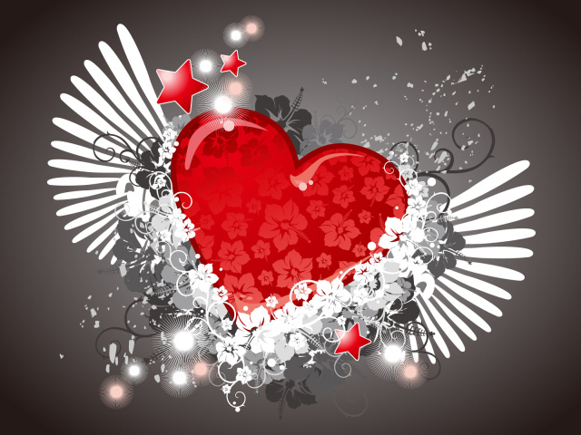 Векторное сердечко в День Св. Валентина