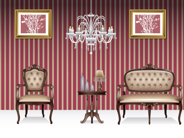 Полосатая комната