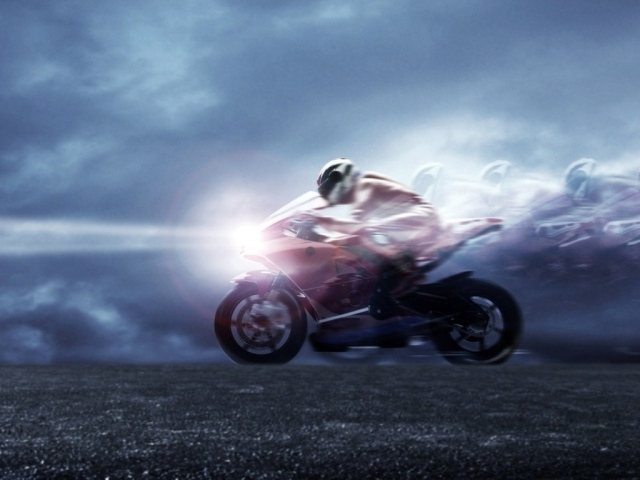 Мото гонщик