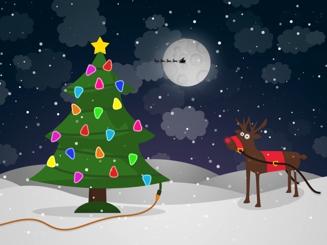 Новогодний олень